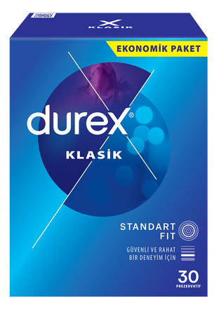 Durex Klasik 30'lu Prezervatif