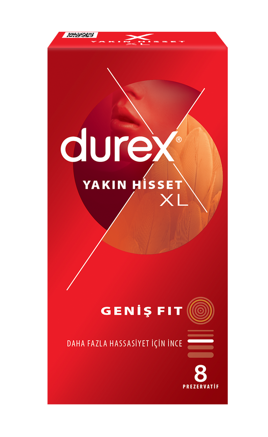 Durex Yakın Hisset XL 8'li