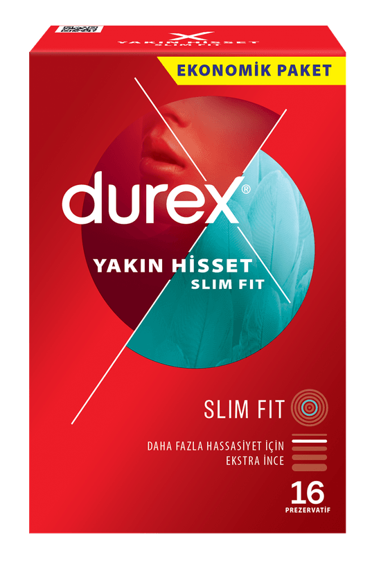 Durex Yakın Hisset Slim Fit 16'lı